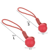 HOOPET Bite-Resistant Rubber Dog Ball - Solid Chew Toy for Puppies & Dogs