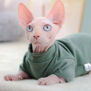 Sphynx Cat Cotton Hoodie - Warm Fleece Pajama Vest