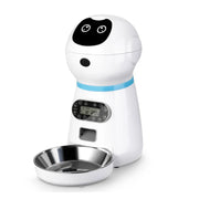 3.5L Automatic Pet Feeder - Timer Food Dispenser with Steel Bowl