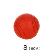 HOOPET Bite-Resistant Rubber Dog Ball - Solid Chew Toy for Puppies & Dogs
