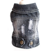 Cat Denim Vest Jacket - Spring Autumn Pet Apparel