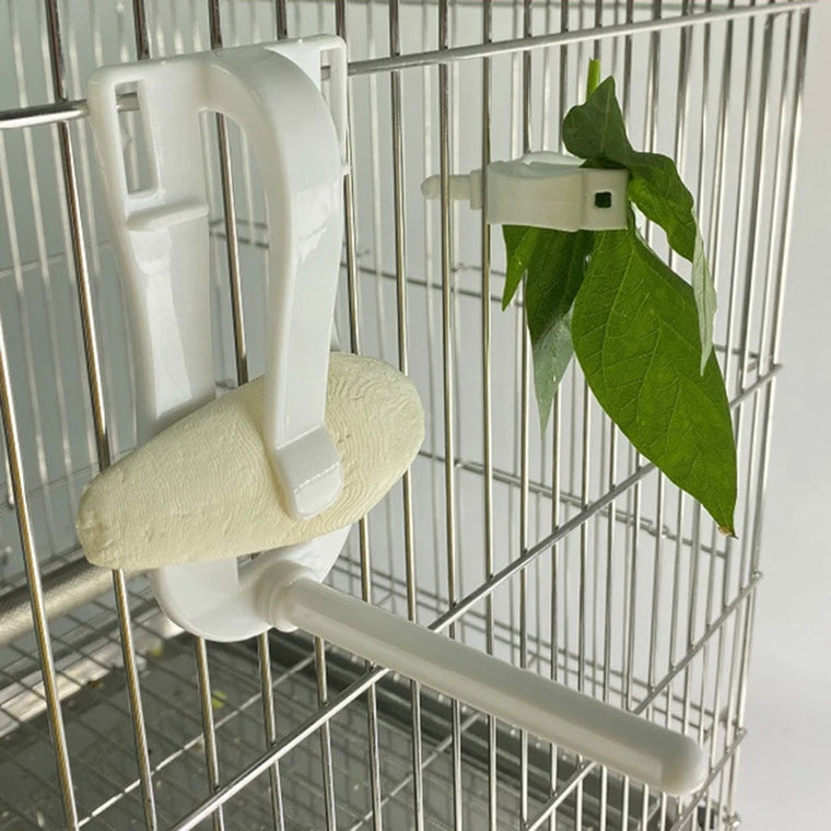 Clip-On Fruit and Vegetable Food Holder for Bird Cages