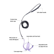 Adjustable Anti-Bite Bird Harness and Leash Set for Parrots