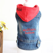 Cat Denim Vest Jacket - Spring Autumn Pet Apparel