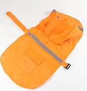 Reflective Tape Dog Raincoat - Large Pet Rain Jacket XS-XXL