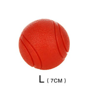 HOOPET Bite-Resistant Rubber Dog Ball - Solid Chew Toy for Puppies & Dogs