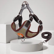Reflective Step-In Dog Harness Leash Set - Soft Vest for Small & Medium Breeds