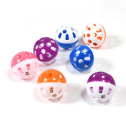 10-Piece Colorful Rolling Bell Ball Toy Set for Parrots