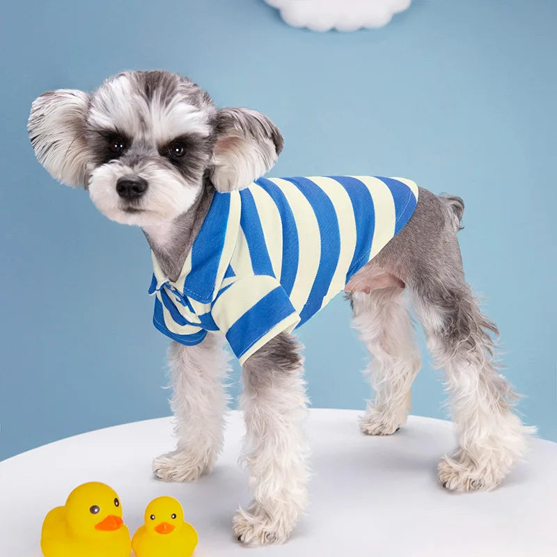 Summer Pet Polo Shirt - Casual Dog and Cat T-Shirt