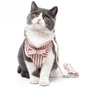 Mesh Pet Harness and Leash Set - Bowknot Cat and Puppy Vest