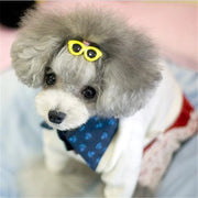 Heart Sunglasses Pet Hair Clips - Dog and Cat Bow Accessories