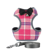 Mesh Pet Harness and Leash Set - Bowknot Cat and Puppy Vest