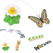 Automatic Rotating Butterfly Cat Toy for Indoor Play