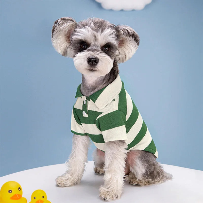 Summer Pet Polo Shirt - Casual Dog and Cat T-Shirt