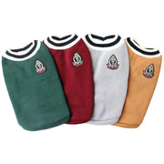 Collegiate Pet Sweater Vest - Winter Cat Sweatshirt Outfit