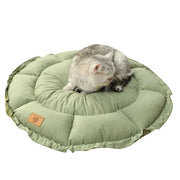 Round Plush Dog and Cat Sofa Bed - Warm Basket Cushion