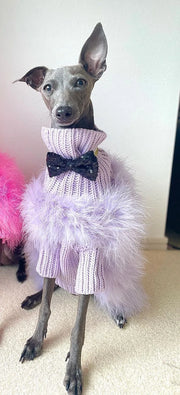 Fluffy Warm Dog Sweater - Autumn Winter Party Pet Pullover