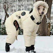 Thickened Winter Dog Jacket - Neck-Cover Coat for Big Dogs