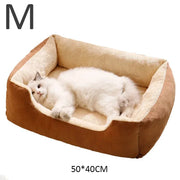 Soft Cushion Basket Bed for Cats and Small Dogs