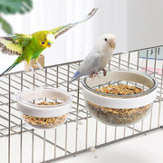 Detachable Transparent Bird Feeding Bowl for Parrots