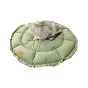 Round Plush Dog and Cat Sofa Bed - Warm Basket Cushion