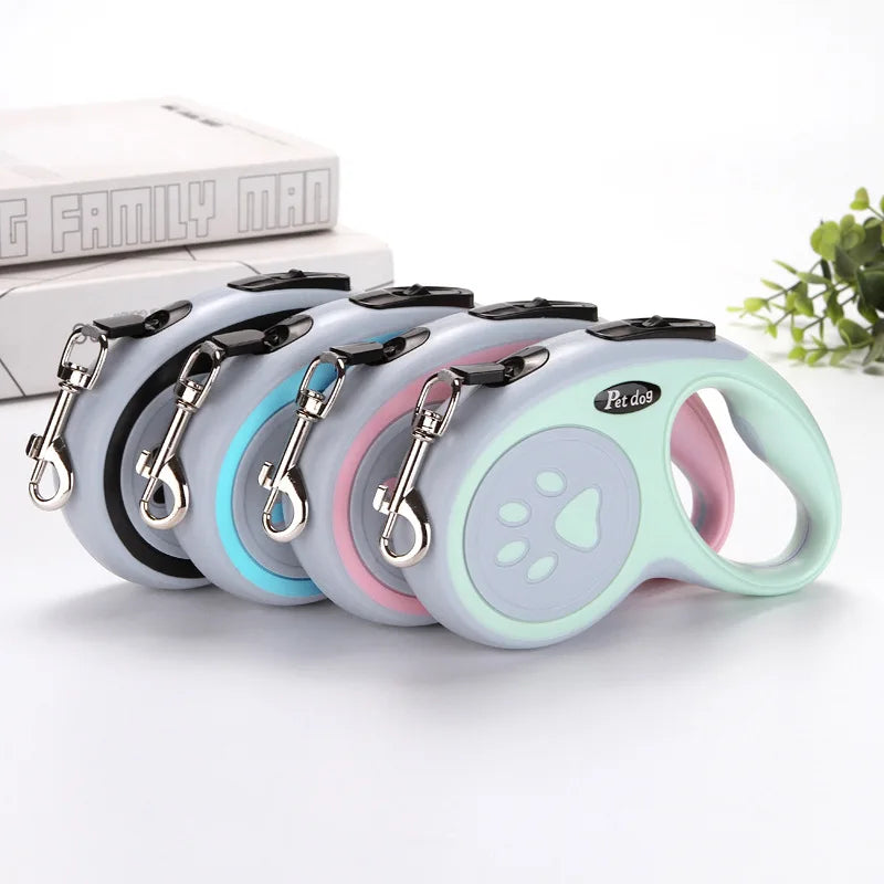 3M/5M Retractable Dog Leash - Automatic Extending Lead for Small Dogs