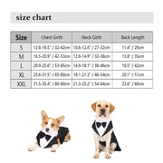 Formal Dog Tuxedo Shirt - Bow Tie Outfit for Weddings & Parties