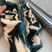 Ollie Velvet Cat Sweater - Green Zipper Sphynx Jacket