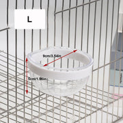 Detachable Transparent Bird Feeding Bowl for Parrots