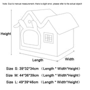 Foldable Cat Cave Bed - Deep Sleep Small Dog House