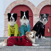 Reflective Waterproof Dog Raincoat - Adjustable Jacket for Large Dogs