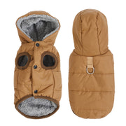 Hooded Fleece Cat Coat - Windproof Winter Pet Jacket