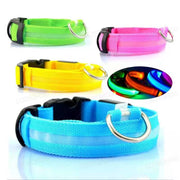 USB Rechargeable LED Dog Collar - 3-Mode Night Safety Light