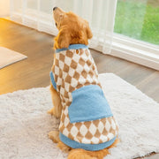 Big Dog Fleece Hoodie Jacket - Soft Warm Vest for Large Breeds