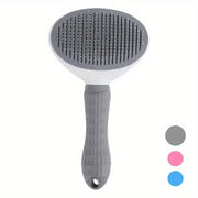 Self-Cleaning Slicker Brush for Dogs and Cats - Hair Removal Grooming Comb
