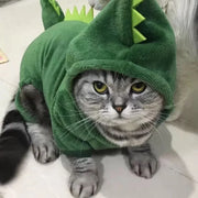 Dinosaur Halloween Pet Costume - Fleece Cat and Dog Hoodie