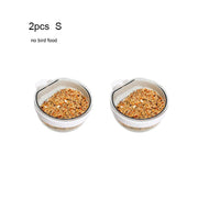 Detachable Transparent Bird Feeding Bowl for Parrots