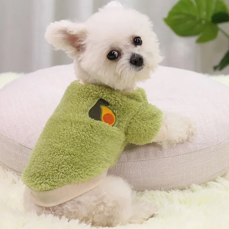 Small Dog Fleece Hoodie Coat - Warm Puppy Outfit for Chihuahuas