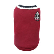 Collegiate Pet Sweater Vest - Winter Cat Sweatshirt Outfit