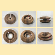 Corrugated Round Cat Scratch Board Toy with Ball Track
