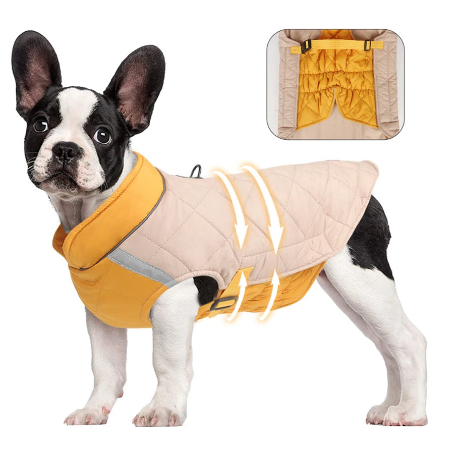 Waterproof Padded Dog Vest Jacket - Warm Coat for Small & Large Dogs