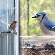 Clear Acrylic Outdoor Window Bird Feeder House