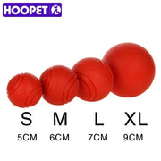 HOOPET Bite-Resistant Rubber Dog Ball - Solid Chew Toy for Puppies & Dogs