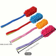 Durable Plush Rope Dog Chew Toy - Interactive Handle Pull Toy