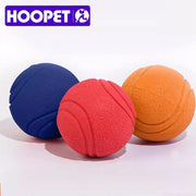 HOOPET Bite-Resistant Rubber Dog Ball - Solid Chew Toy for Puppies & Dogs