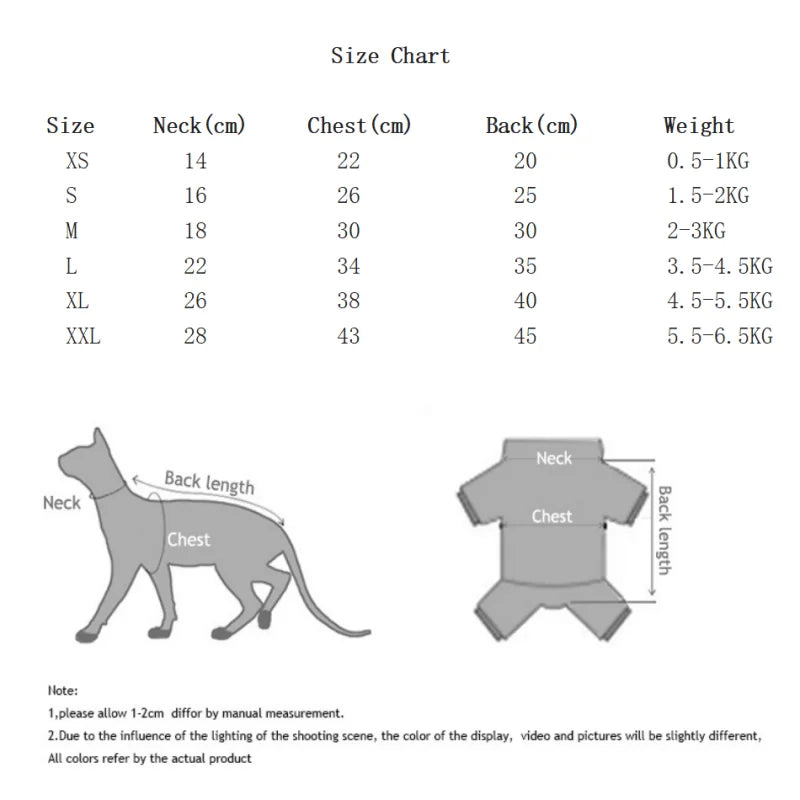 Soft Striped Sphynx Cat Jumpsuit - Four-Leg Pet Loungewear
