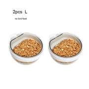 Detachable Transparent Bird Feeding Bowl for Parrots