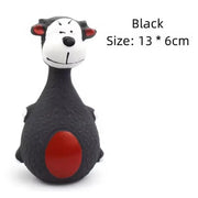 Squeaky Animal Dog Chew Toy - Bite-Resistant Rubber Play Toy