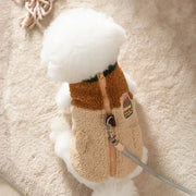 Brown Two-Legged Dog Cardigan Jacket - Warm Winter Pet Coat S-XXL