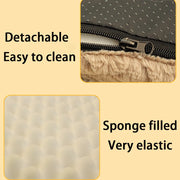 3D Foam Orthopedic Crate Bed with Washable Faux Fur Cover